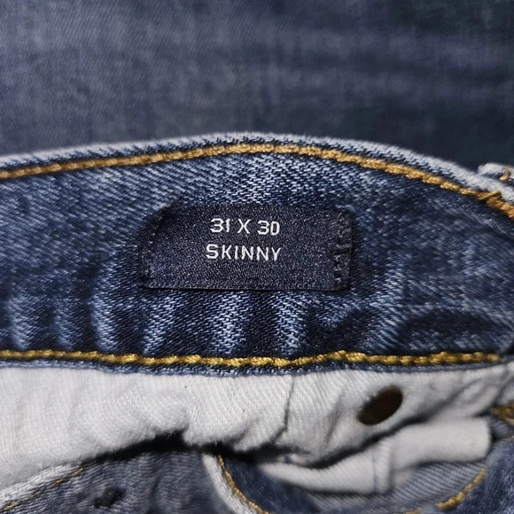 GAP Denim Skinny Jeans Medium Indigo Wash Mid Rise - Picture 2 of 7